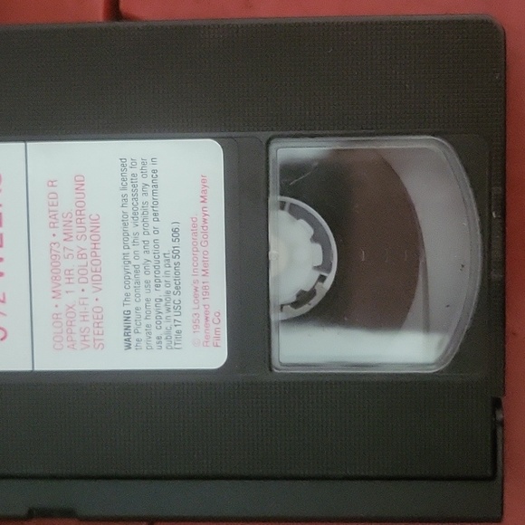 9 1/2 WEEKS VHS FILM KIM BASSINGER MICKEY ROURKE - Picture 7 of 9